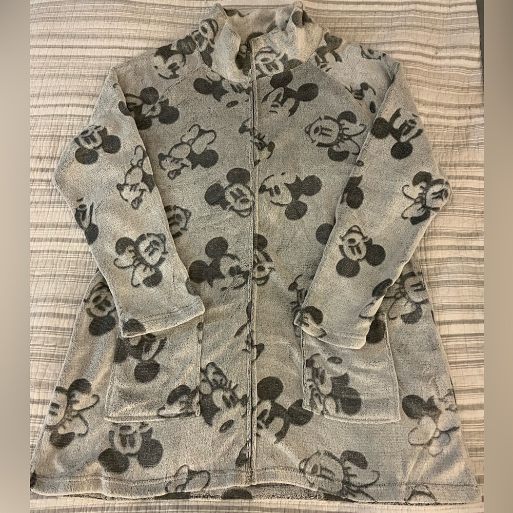 Women’s Disney Mickey Mouse Plush Jacket sz 1X